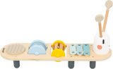 Janod - Utwory muzyczne Sweet Cocoon - 5 muzycznych zajęć dla dzieci - Wczesna edukacja muzyczna - Drewniana zabawka FSC - Od 12 miesiąca, J04058 Baby Toys Naty Shop