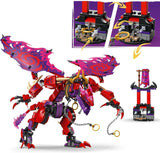 LEGO NINJAGO Smok chaosu Thundertooth — zabawka z 6 minifigurkami ninja — zestaw konstrukcyjny do odgrywania ról dla chłopców i dziewcząt w wieku od 8 lat — prezenty dla fanów serialu telewizyjnego „Powrót smoków” 71832 Zestawy do budowania Zobacz sklep LEGO