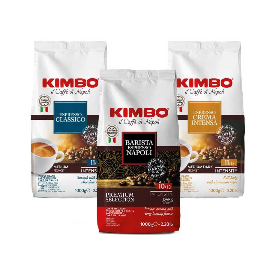 Zestaw próbek do kawy ziarnistej: Classico, Espresso Napoli i Crema Intensa 1 kg x 3