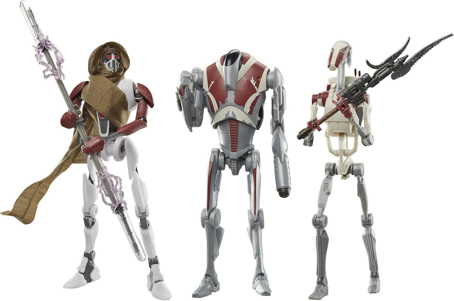 Star Wars Black Series Magna Raider, Super Battle Droid, Jedi Battle Droid: Survivor Figurki w zestawie 3 sztuk, skala 15 cm Figurki Naty Shop Domyślny tytuł