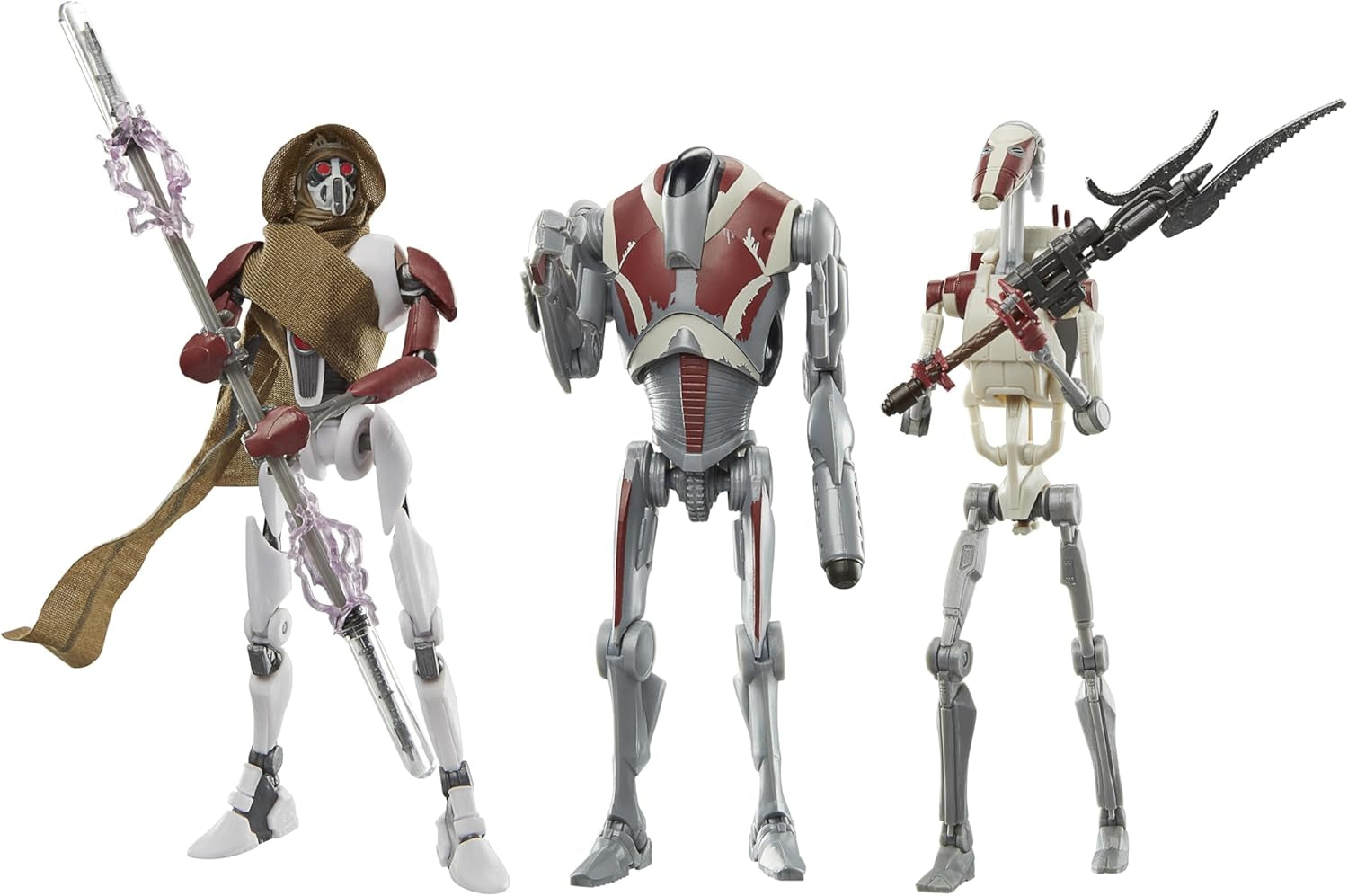 Star Wars Black Series Magna Raider, Super Battle Droid, Jedi Battle Droid: Survivor Figurki w zestawie 3 sztuk, skala 15 cm Figurki Naty Shop Domyślny tytuł