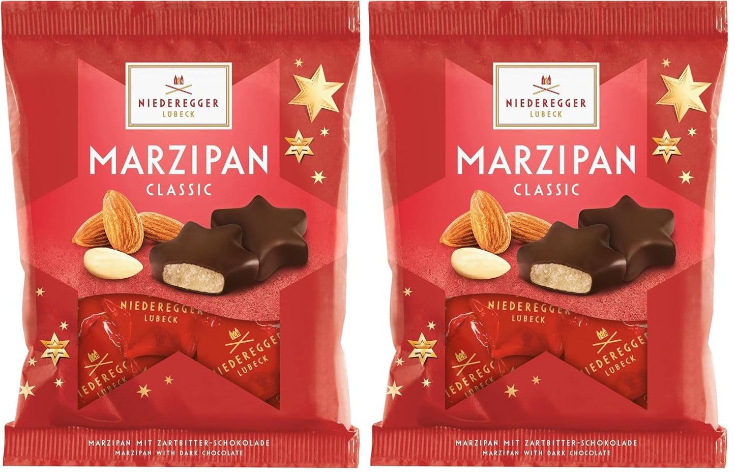 Niederegger Marcepan gwiazdki w opakowaniu 87g