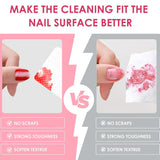 330 Stück Fusselfrei Nägel Wattepads, Fusselfreie Nageltücher, Nagel Wischtücher Wattepads, Nagelleck Entfernen Für Cleaner Gelnägel Nail Wipes Pads (Weiß)
