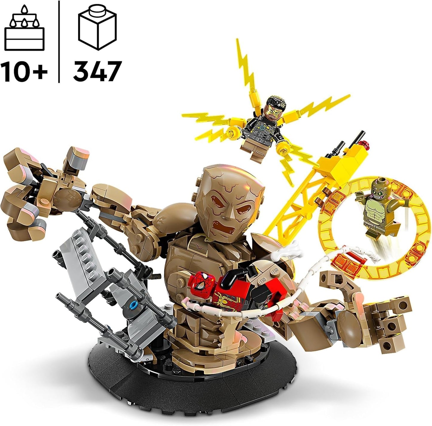 LEGO Marvel Spider-Man kontra. Sandman: Showdown Zabawka superbohatera z figurkami, w tym jaszczurki i elektro. Zabawka do budowania z odgrywaniem ról Prezent dla entuzjastów akcji Chłopcy i dziewczęta 76280 Zestawy do budowania Besuche w sklepie LEGO