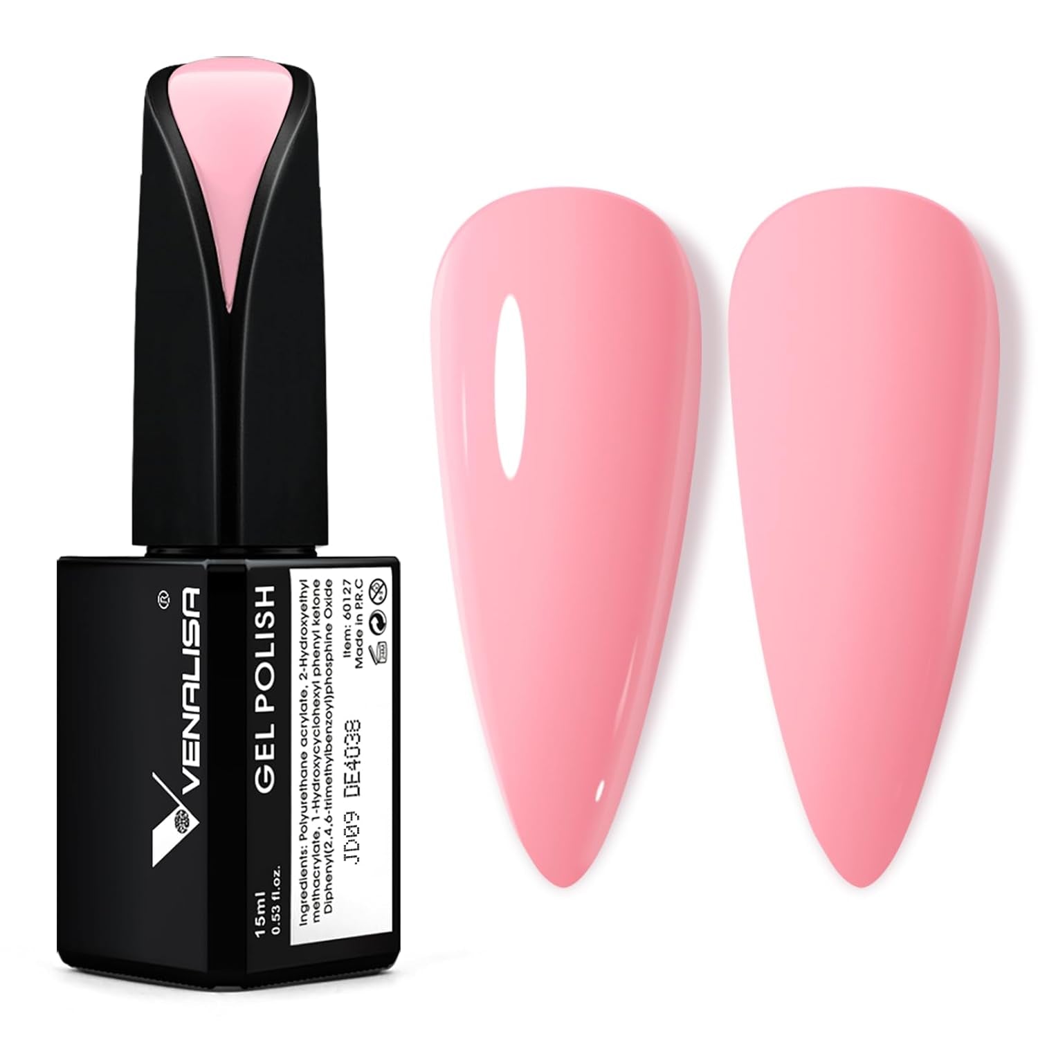 VENALISA koralowo-pomarańczowy lakier do paznokci UV 15ml żelowy lakier do paznokci do lampy UV do paznokci przezroczysty koralowo-pomarańczowy żelowy lakier do paznokci modele do samodzielnego projektowania paznokci