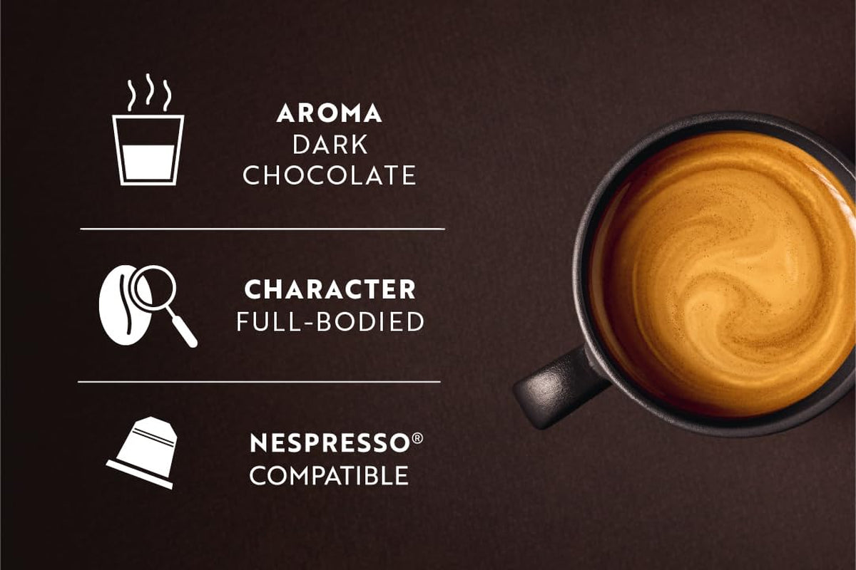Café Royal Espresso Forte – kapsułki kawy kompatybilne z Nespresso®, 100% Arabica, pełne, średnio palone, intensywność 9/12, 36 kapsułek