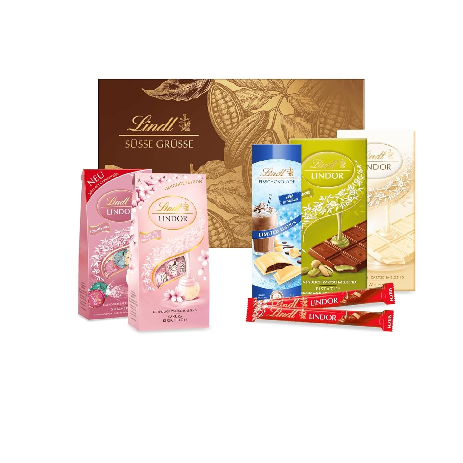 Czekolada Lindta | Asortyment LINDOR | 1371g | 110 trufli w delikatnej czekoladzie z rozpływającym się w ustach | Prezent w postaci czekolady do dzielenia się