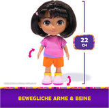 DORA - Lalka Najlepszy Przyjaciel - Rozmiar 22cm, z czesanymi włosami, torbą i małpimi butami, znana z popularnego serialu, dla dzieci od 3 roku życia