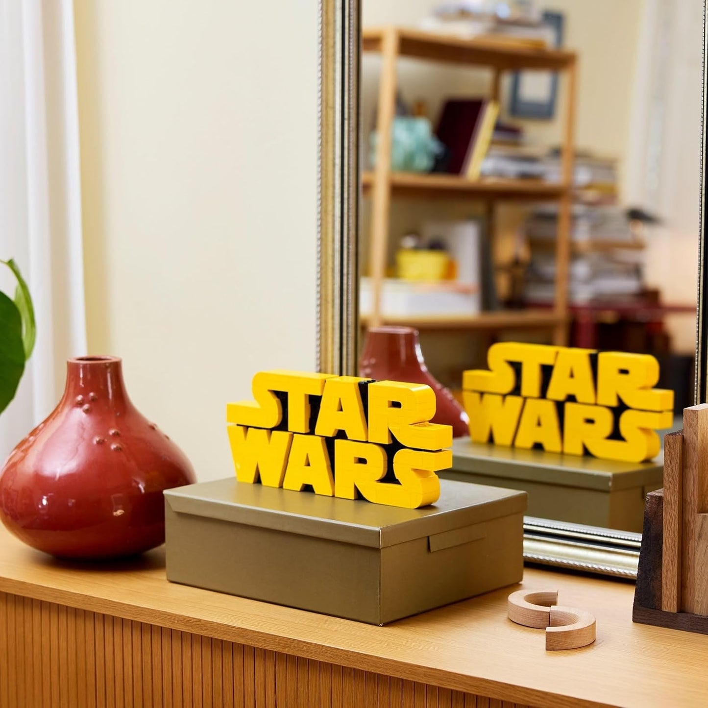 LEGO Star Wars 75407 Star Wars Logo Bricks - Zestaw do budowania dla dorosłych do kolekcjonowania - Model popkultury - element wystawowy na biurko - Pomysł na prezent dla dorosłych i nastoletnich fanów Zestawy do budowania Besuche den LEGO-Store