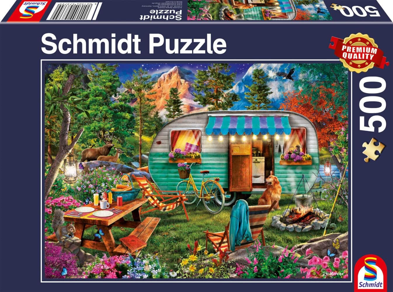 Schmidt Spiele 57379 Camper Romance, układanka 500 elementów Puzzle Naty Shop Domyślny tytuł