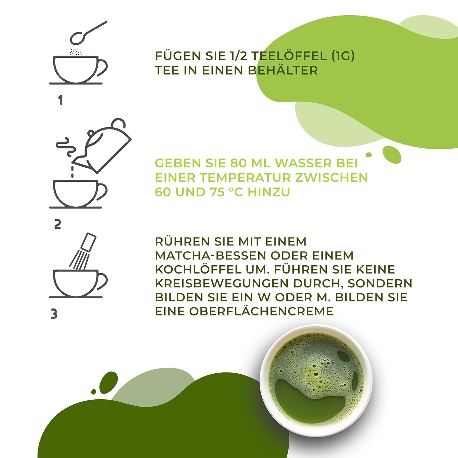 Japońska herbata Matcha, najwyższej jakości, w proszku. 100% naturalne. Reduktor zielonej herbaty, silny detoksykator i przeciwutleniacz. Matcha czysto uprawiana - Pochodzenie: Japonia (100 g)