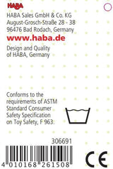 HABA 306691 - Grzechotka - zabawka do chwytania od 6 miesiąca życia, Made in Germany, szara Baby Toys Naty Shop