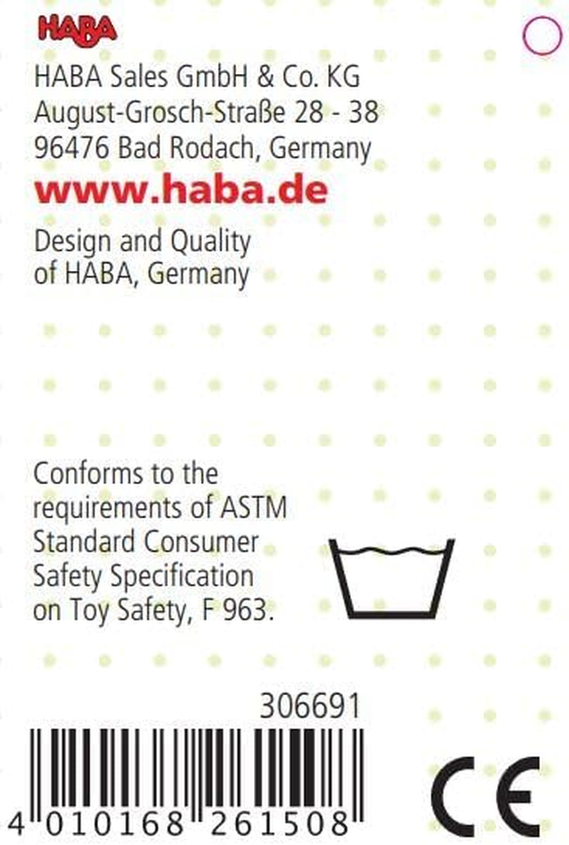 HABA 306691 - Grzechotka - zabawka do chwytania od 6 miesiąca życia, Made in Germany, szara Baby Toys Naty Shop