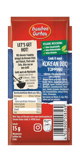 Ogród Bambusowy - Koreański Posypka Do Grilla | Gewürztopping zum Verfeinern von Koreanischen Grillgerichten | Wegańskie, naturalne składniki | 15 g w torebce