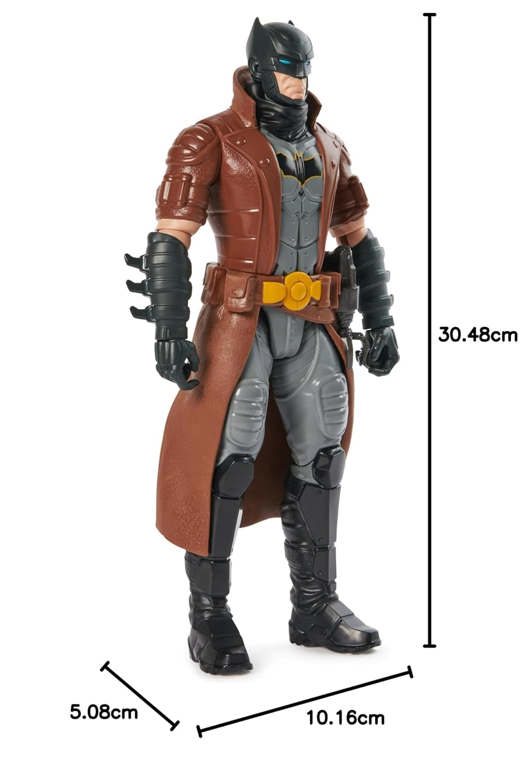 DC Comics Batman Figurka o wysokości 30 cm W pełni ruchoma, zapewniająca ekscytujące przygody i pełne akcji akrobacje Zabawka dla dzieci w wieku od 3 lat i więcej Figurki Naty Shop