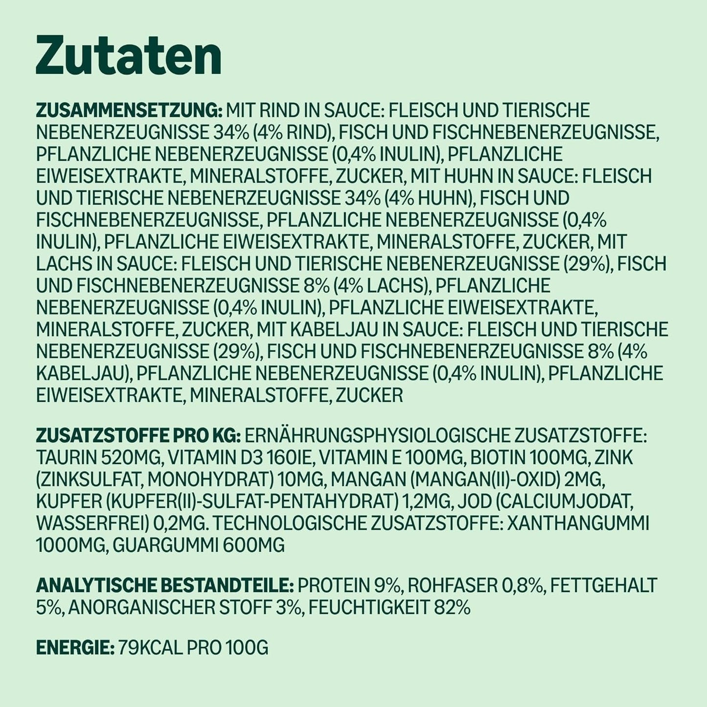 Mieszana karma mokra dla dorosłych kotów Amazon's w sosie 4,8 kg (48 opakowań x 100 g)