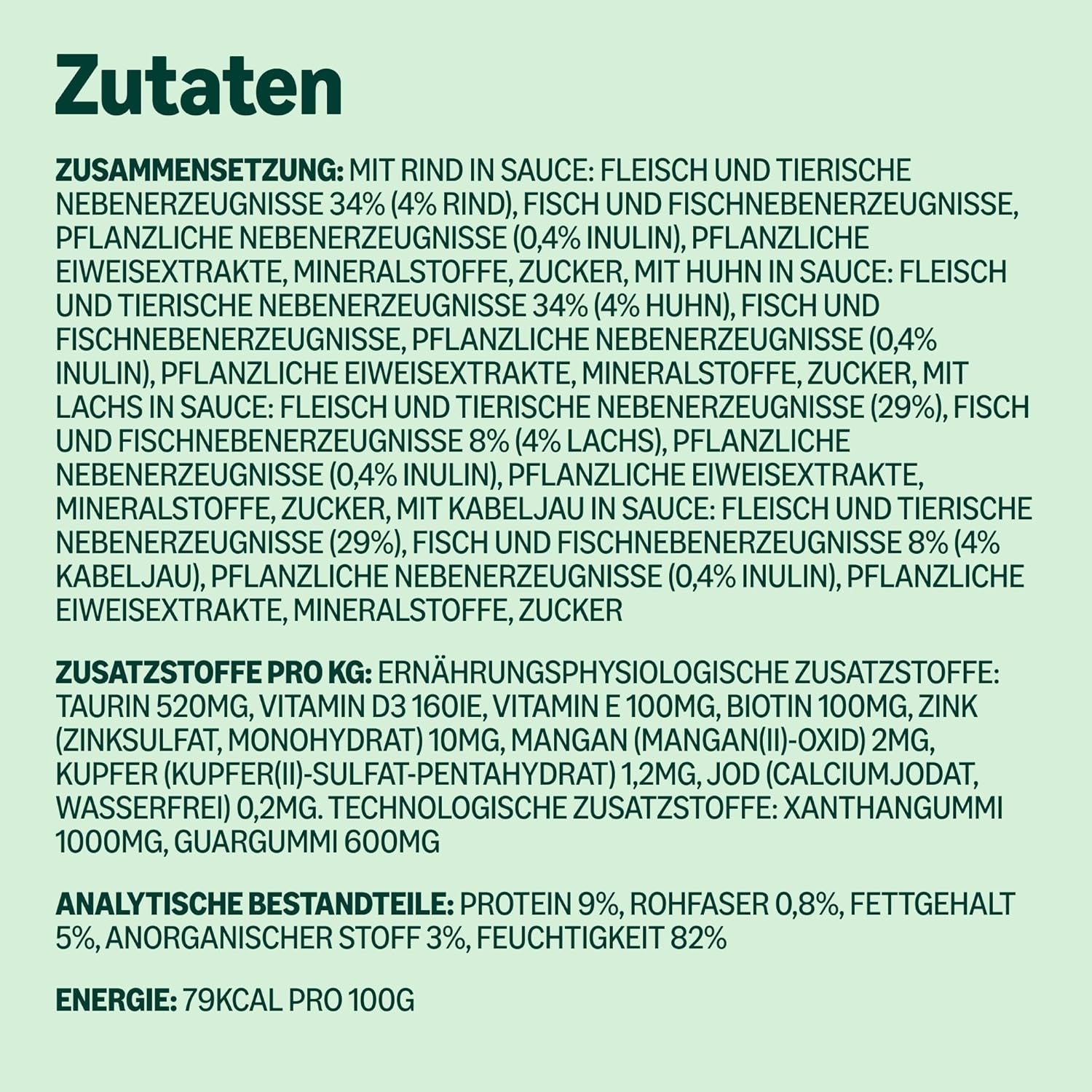 Mieszana karma mokra dla dorosłych kotów Amazon's w sosie 4,8 kg (48 opakowań x 100 g)