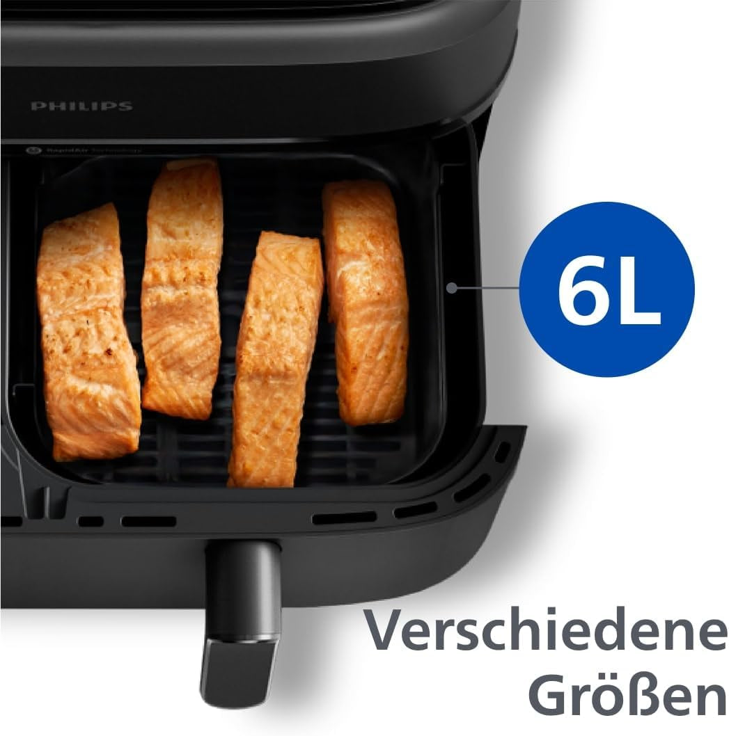 Philips Dual Basket Airfryer, seria 3000 z zestawem śniadaniowym, 9 litrów, 2 szuflady Sprzęt AGD Naty Shop