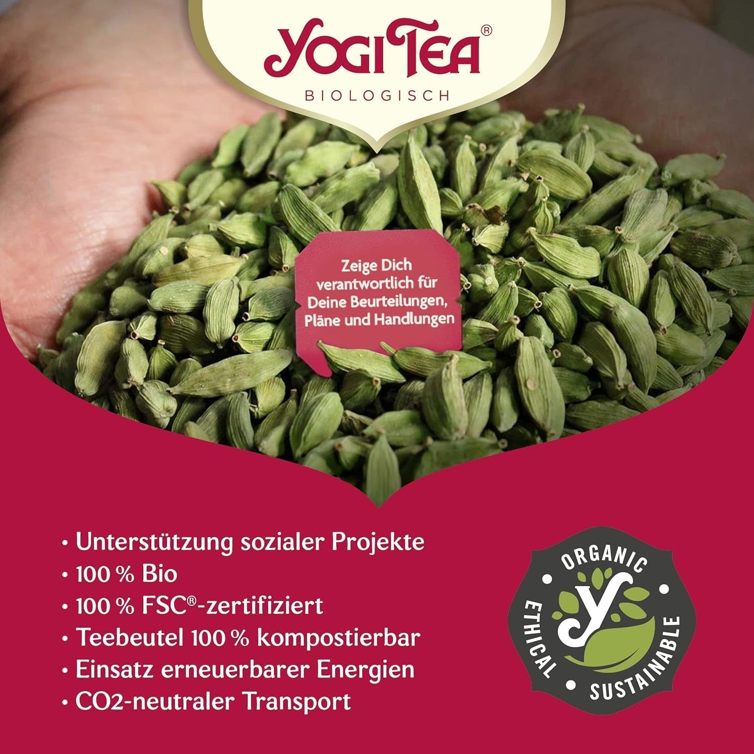 Yogi Tea - zielona herbata Matcha z cytryną, ekologiczna ziołowa ajurwedyjska zielona herbata, mieszanka zielonych herbat, matcha, trawa cytrynowa i limonka, herbata Yogi 6 opakowań, 6X17 torebek z herbatą (łącznie 102 torebek z herbatą)