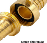 Gardena Mosiężna złączka do węża, 3 sztuki: Przedłużka węża, gwint 33,3 mm (G 1 cal), do węży 19 mm (3/4 cala) (7152-20)