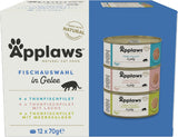 Applaws Naturalna mokra karma dla kotów w galarecie (opakowanie 12 x 70 g)