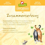 GranataPet DeliCatessen Chicken PUR, Nassfutter für Katzen, Futter ohne Getreide & ohne Zuckerzusätze, Katzenfutter mit hohem Fleischanteil i wysokiej jakości oleje, 6 x 400 g