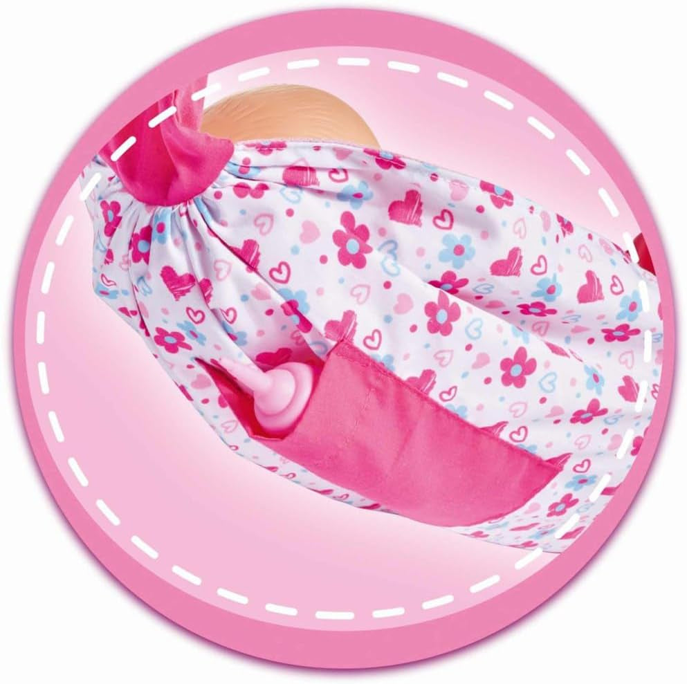 Simba 105560002 Regulowany chusta dla noworodków z torbą i butelką dla lalek 38-43 cm w wieku 3 lat i więcej