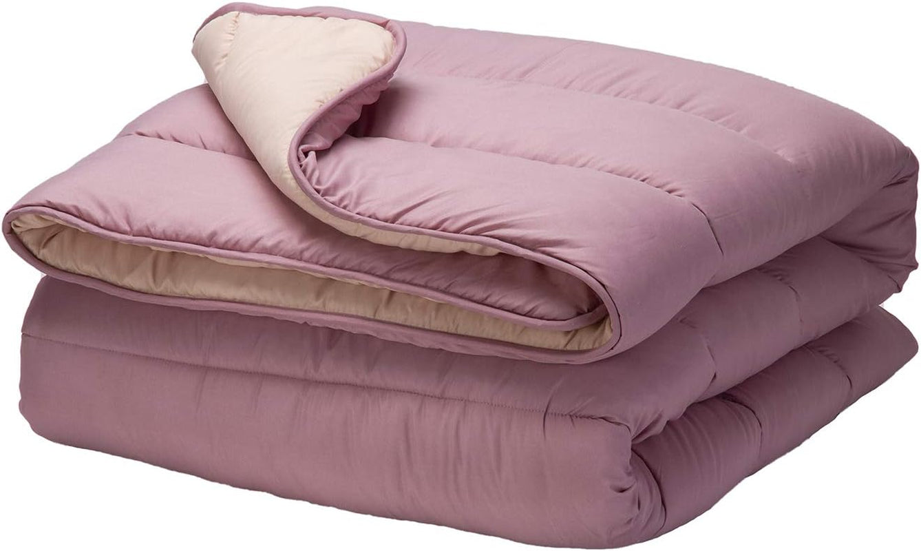 Pikolin Home - Dwustronna kołdra 300 G - Dwukolorowe wypełnienie nordyckie - Do łóżka 90 - wygodna, ciepła, oddychająca, zielona, 150 X 220 cm Kołdry i kołdry Naty Shop Violet Pillow 100/105 - 180 X 260 Cm