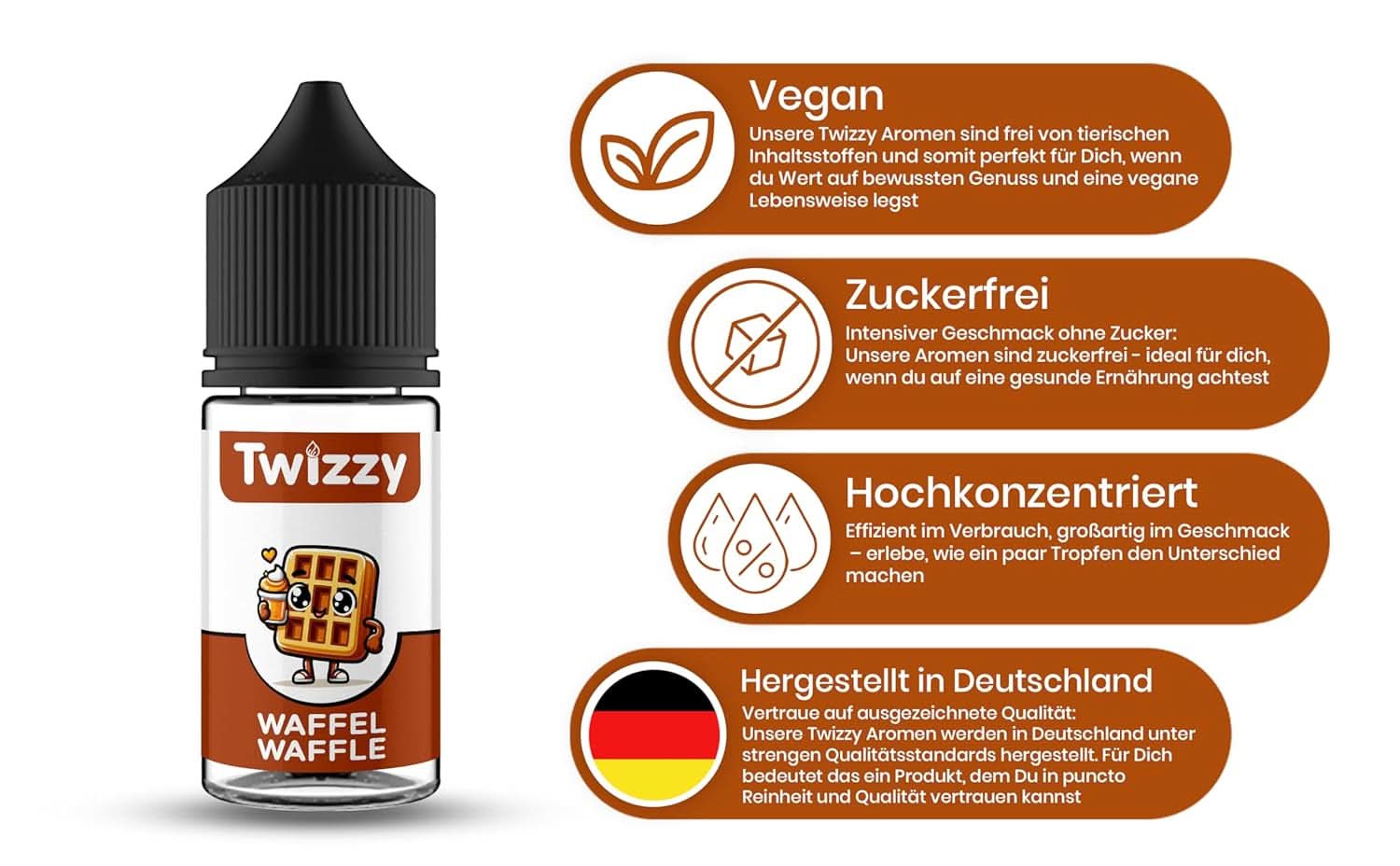 Aromat spożywczy Twizzy Waffle - 30 ml - Intensywny aromat - Idealny do wypieków Arome Naty Shop
