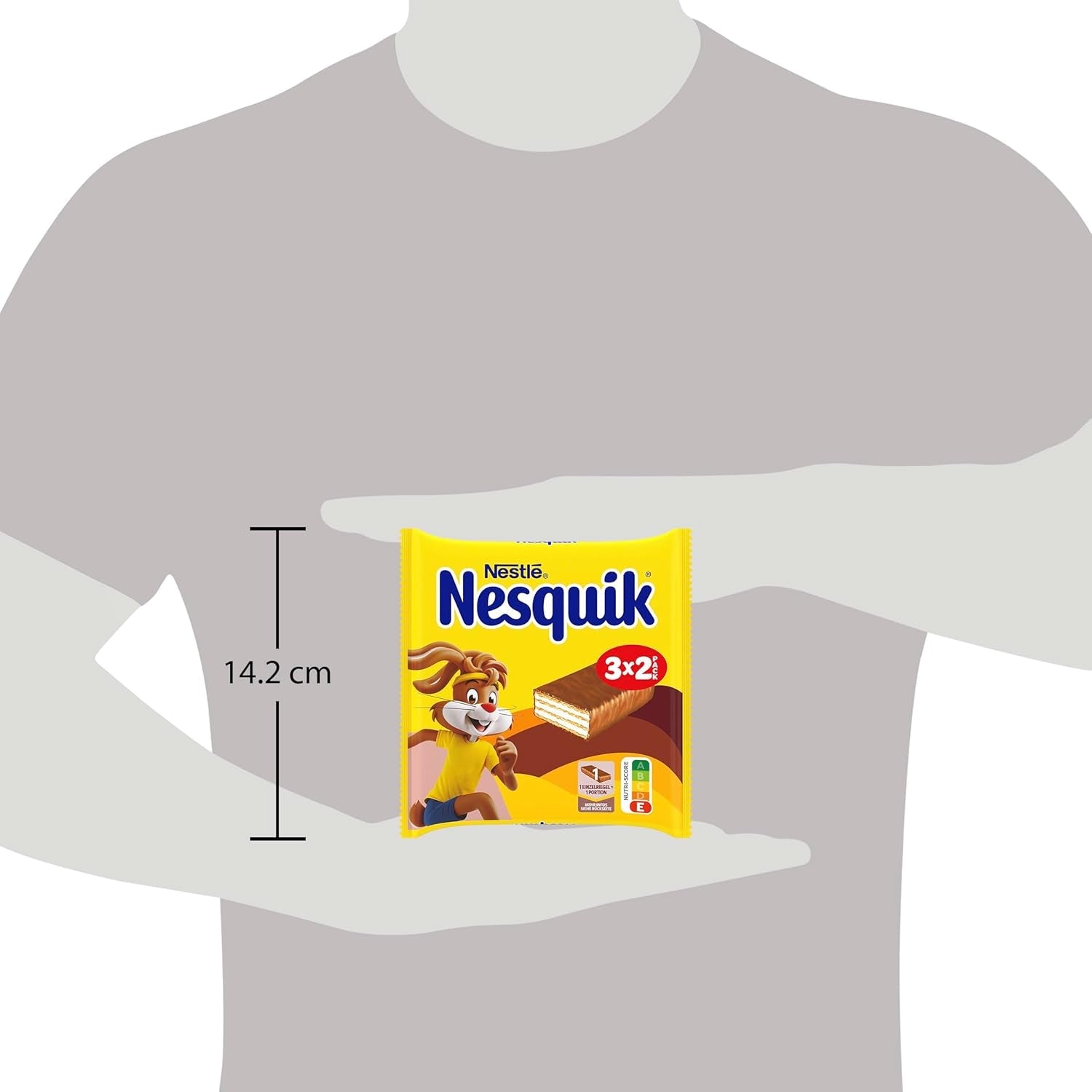 Nestlé Crunchy Waffle Pyszny batonik waflowy z mlecznej czekolady Opakowanie zbiorcze 1 opakowanie (3 x 26 g każdy)