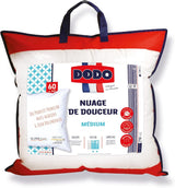Poduszka DODO Premium, 60 x 60 cm, średni komfort, poduszka Cloud De Douceur | Roztocza i puszyste | Bawełna perkalowa + lamówka Można prać w pralce w temperaturze 40°C Poduszki standardowe Naty Shop