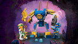 LEGO NINJAGO Mech bojowy Jaya, zabawka ninja dla dzieci z figurkami, w tym minifigurką Jaya z mini kataną, figurkami i mechem, mały prezent dla kreatywnych chłopców i dziewcząt od 6 lat 71805 Zestawy do budowania Besuche den LEGO-Store