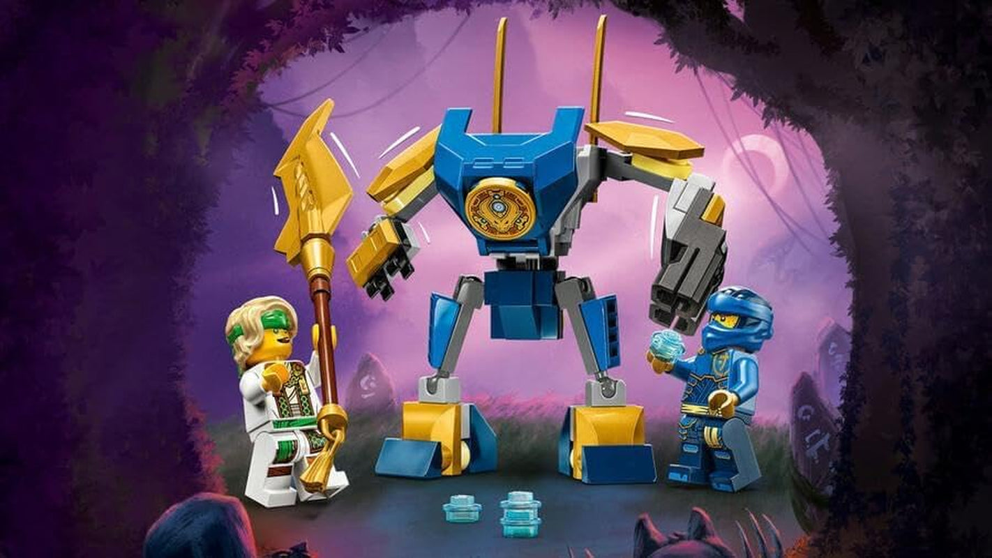 LEGO NINJAGO Mech bojowy Jaya, zabawka ninja dla dzieci z figurkami, w tym minifigurką Jaya z mini kataną, figurkami i mechem, mały prezent dla kreatywnych chłopców i dziewcząt od 6 lat 71805 Zestawy do budowania Besuche den LEGO-Store