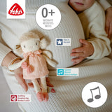 Mini pozytywka Wróżka Fehn – pluszowa zabawka i pomoc w zasypianiu: nakręcana pozytywka z delikatną melodią „Jezioro łabędzie” uspokaja w każdej sytuacji – dla niemowląt i małych dzieci od 0. miesiąca życia. Zabawki Bebe Naty Shop