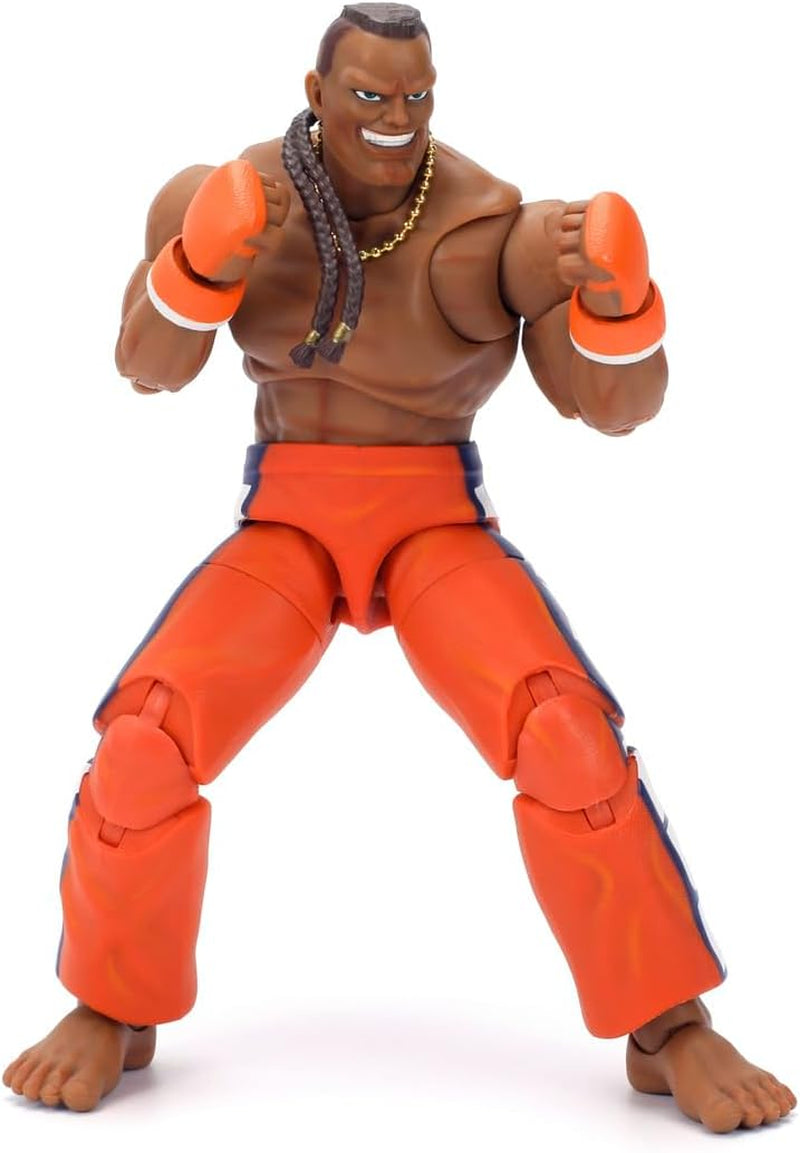 Jada Toys Figurka Street Fighter Guile (15 cm) - Street Fighter 2: The Final Challengers Ruchoma figurka akcji i kolekcjonerska z alternatywną głową, rękami i akcesoriami, figurki w wieku 13+ Naty Shop Dee Jay