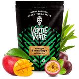 Green Mate Zielone Mango i Marakuja 0,5Kg | Herbata owocowa Mate | Egzotyczny smak herbaty Mate Moc chłodzenia | Naturalna stymulacja | Herbata Mate z Brazylii | 500 gr