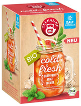 Teekanne Cold & Fresh BIO 4Er Mix - Z nowymi odmianami cytryna-mięta, brzoskwinia-marakuja, pomarańcza-rozmaryn, grejpfrut-mięta-imbir (4 X 45G)