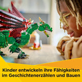 LEGO Creator 3w1 Zielony smok - Zabawka - Możliwość przekształcenia w węża morskiego lub feniksa - Zabawka do budowania zwierząt dla dzieci - Prezent dla chłopców i dziewcząt od 9 lat 31161 Zestawy do budowania Besuche den LEGO-Store