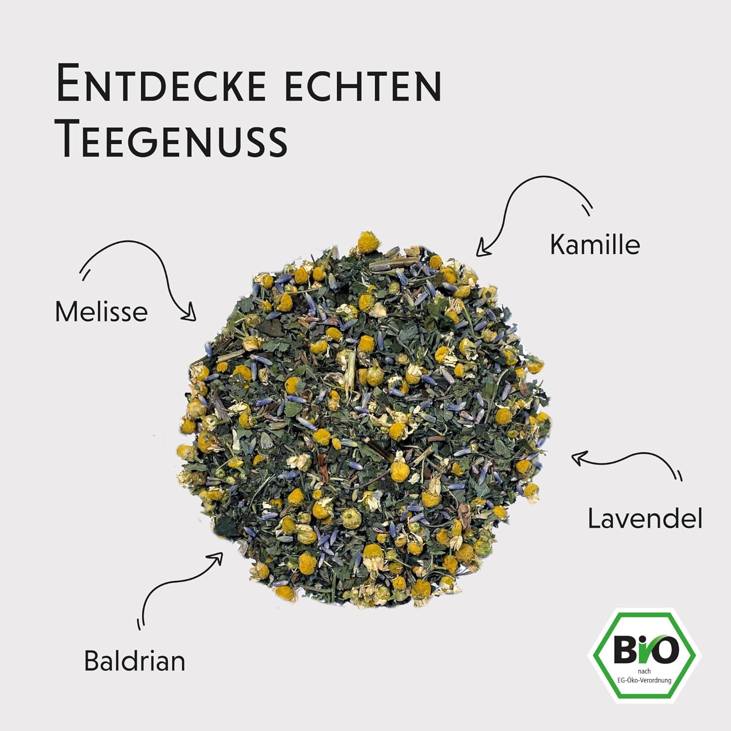 Podwieczorek BIO 100 g - Twoja przerwa z walerianą, lawendą, melisą, rumiankiem, mieszanka herbat ziołowych na wieczorny relaks