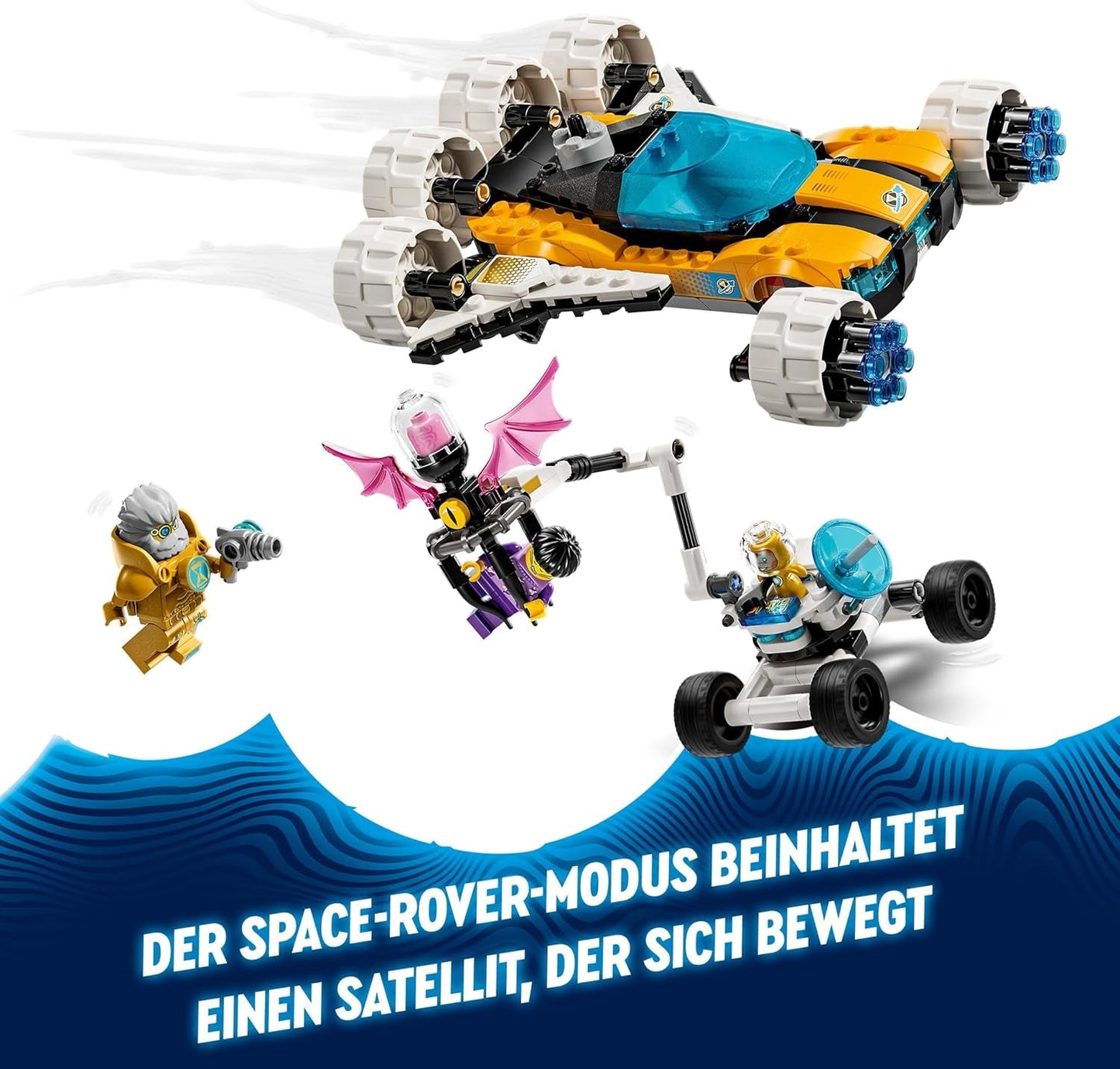 LEGO Dreamzzz Zestaw 2 w 1 Kosmiczny samochód lub prom kosmiczny pana Oza zawiera minifigurki pana Oza, Alberta i Jaydena oraz kosmiczny prezent dla dzieci w wieku powyżej 8 lat 71475 Zestawy do budowania Besuche den LEGO-Store