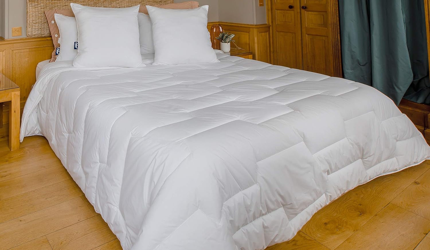COLAS NORMAND Kołdra termoregulacyjna, Cool In, Umiarkowany, 140 X 200 Cm, Pot, Optymalna wentylacja, 100% perkal, Fresh Feel, Francuski, 53130255, Białe Kołdry i kołdry Naty Shop