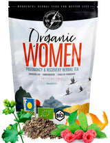 VITSTORM® BIO TEE Mom & Kids - Herbata dla kobiet i karmiących piersią - Rooibos, jabłko, koper włoski, melisa, alchemilla, truskawka - Herbata relaksująca - Owocowa i pyszna - Bez kofeiny - Herbata ziołowa 100 g
