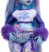 Monster High Abbey Bominable Yeti z mamutowym zwierzakiem i akcesoriami - Straszny wygląd płatka śniegu dla dzieci w wieku 4+, lalki HNF64 Naty Shop