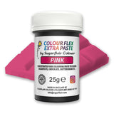 Barwnik spożywczy Sugarflair Colourflex Extra Pink Paste - Jadalny barwnik spożywczy do śmietany, czekolady, pasty cukrowej, lukru, kremówki, mieszanek do ciast, ciast i nie tylko - 25g