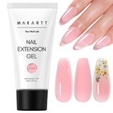 Makartt Poly Nail Extension Gel - Akrylowy żel przedłużający, Żel wzmacniający paznokcie, Ozdoba do paznokci, 50ml (fioletowy)