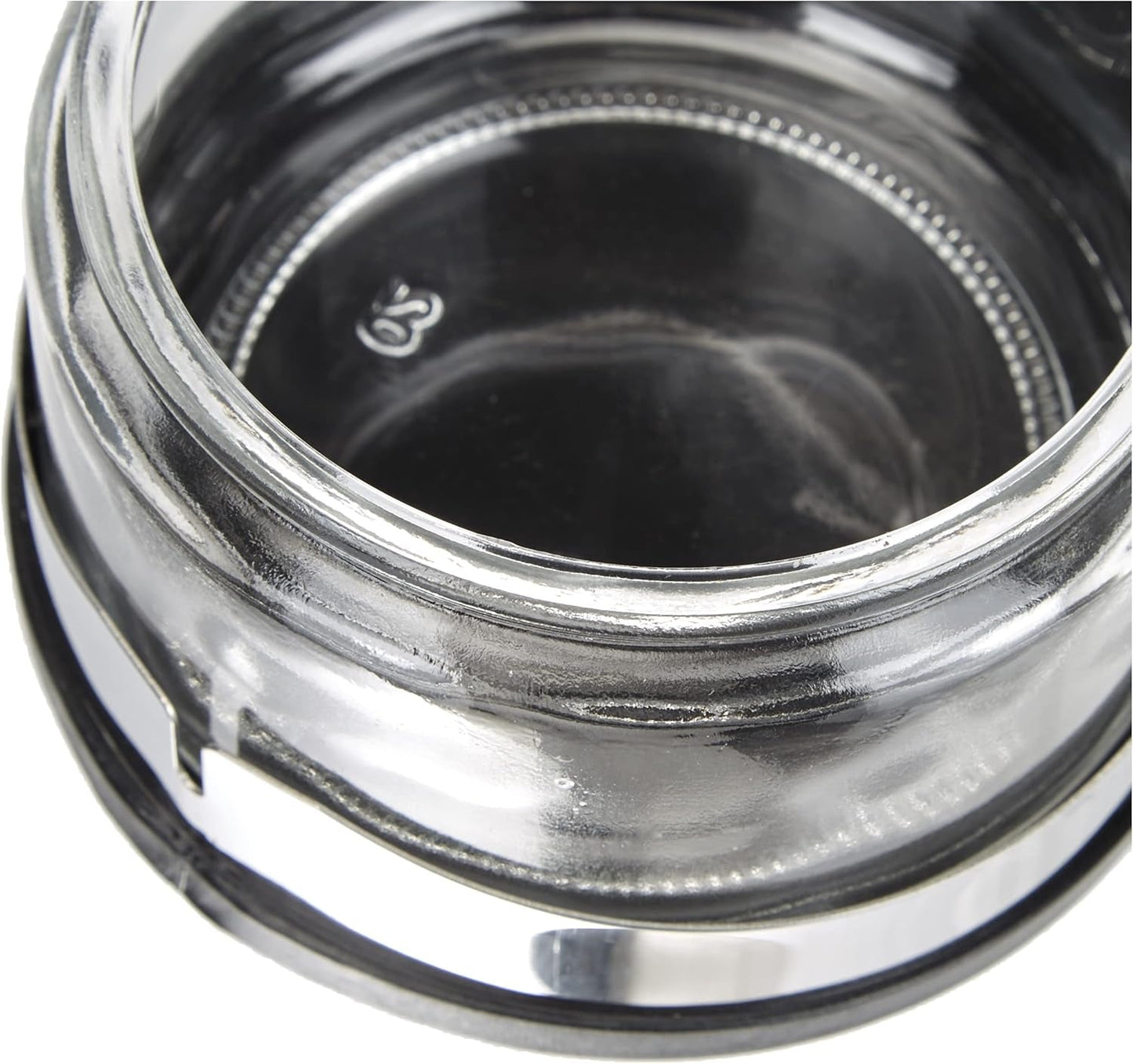 Klasyczny Shaker, 250 ml, z łyżeczką, stal nierdzewna, srebrny/przezroczysty, 13 x 10 x 9 cm, 2 sztuki