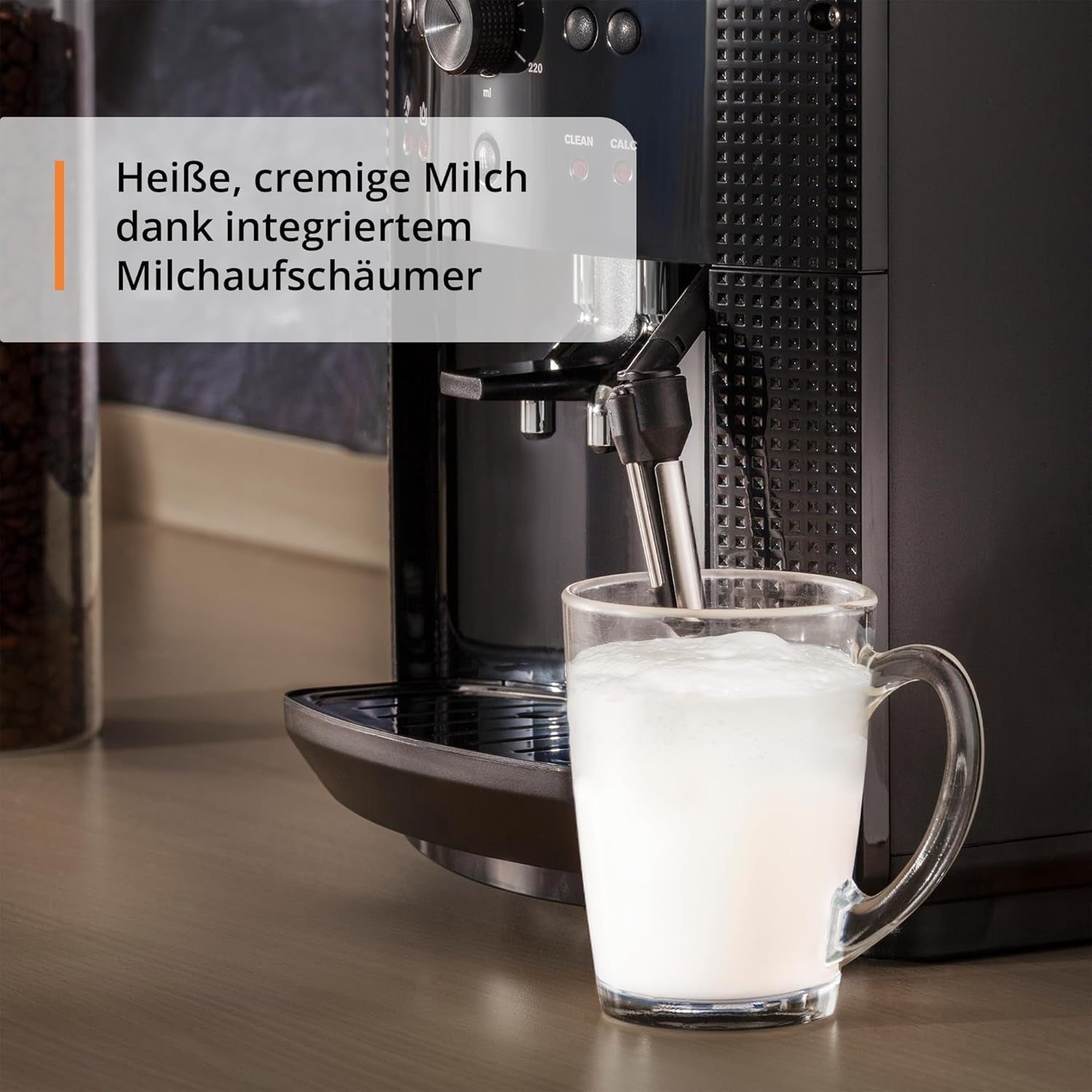 Ekspres automatyczny KRUPS Arabica Picto, kompaktowa konstrukcja, łatwa obsługa, intuicyjne regulowane pokrętło, spieniacz do mleka, funkcja 2 filiżanek, ekspres do kawy, czarny, EA810870