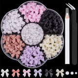 1 Karton Nail Art Charms, 3D Flowers Nagelkunst Charms, Acryl Blumen Nagel Strass Mit Ozdoben, Nagel Edelsteine, Nagel Zubehör Für Mädchen, Nagelkunst Dekoration, DIY Handwerk Nail Design