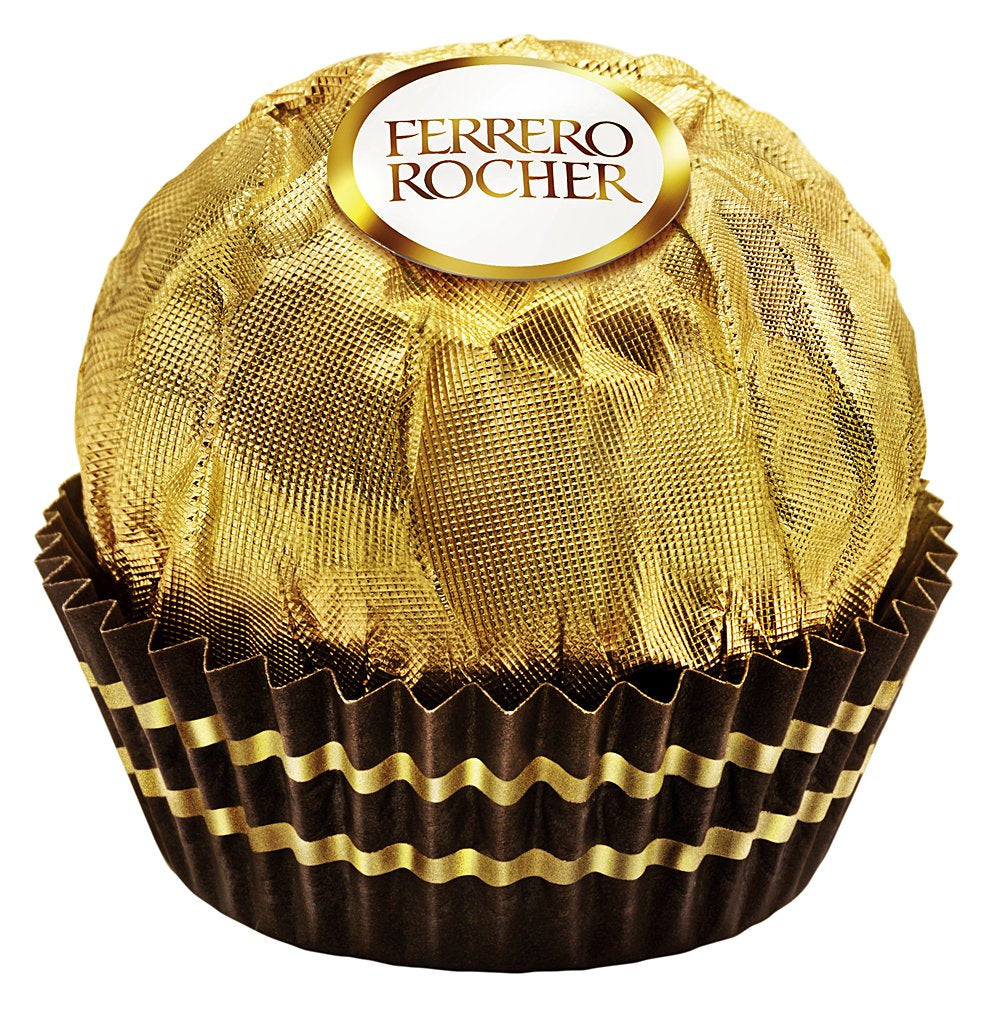 Ferrero Rocher - Chrupiące i kremowe praliny z orzecha włoskiego - 5 opakowań po 16 pojedynczych pralinek