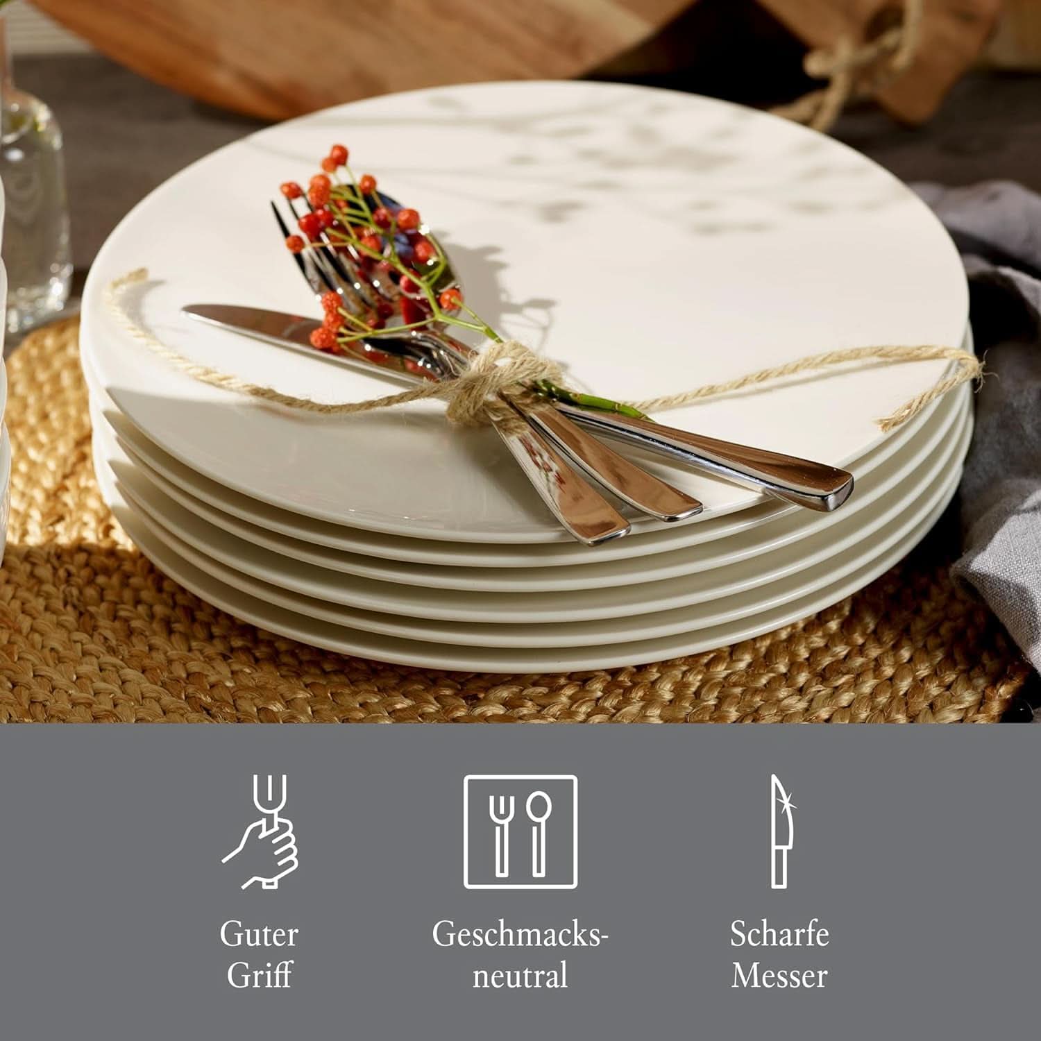 Vivo by Villeroy & Boch - Zestaw sztućców Voice Basic 30 sztuk dla 6 osób Naty Shop